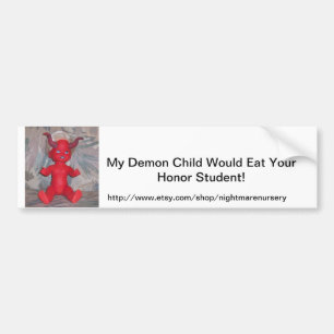 Pegatina Para Coche Niño del demonio