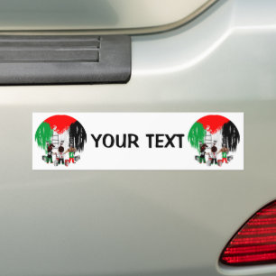 Pegatina Para Coche Niños de Gaza pintando la bandera de Palestina 
