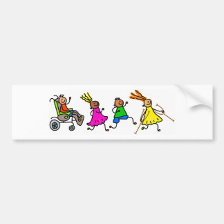 Pegatina Para Coche Niños lisiados