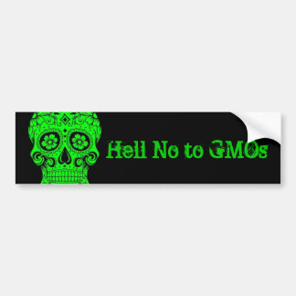 Pegatina Para Coche No al bumpersticker de los GMOs