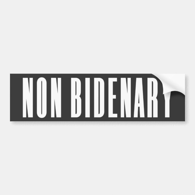 Pegatina Para Coche No bibliográfico | Anti Joe Biden | Oscuro (Frente)