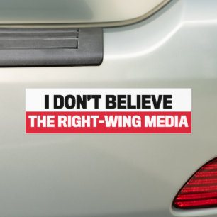 Pegatina Para Coche No creo que los medios sean antirepublicanos