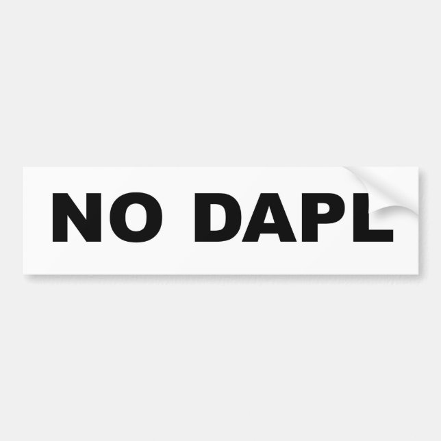 PEGATINA PARA COCHE NO DAPL (Frente)