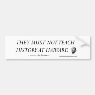 Pegatina Para Coche No deben enseñar a historia en Harvard