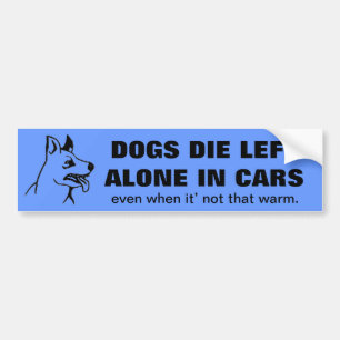 PEGATINA PARA COCHE NO DEJE SUS MASCOTAS SOLOS EN UN COCHE
