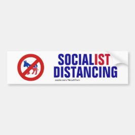 Pegatina Para Coche No Democrats Socialist Distancing
