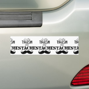 Pegatina Para Coche No destrocen el bigote de bigote retro hipster
