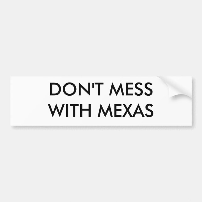 PEGATINA PARA COCHE NO ENSUCIE CON MEXAS (Frente)