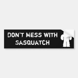 Pegatina Para Coche No ensucie con Sasquatch
