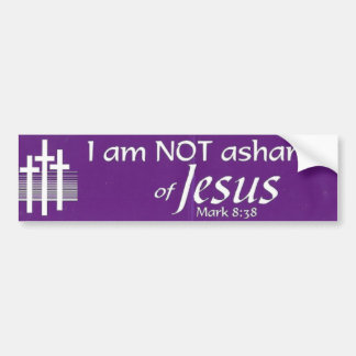 Pegatina Para Coche NO estoy avergonzado de Jesús Bumper Sticker