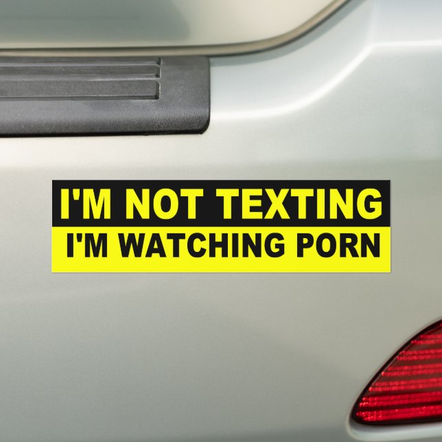 PEGATINA PARA COCHE NO ESTOY TEXTANDO (en coche)