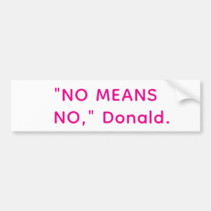 Pegatina Para Coche No Estúpido Donald Trump Hankamer Artjunkhaus Amor