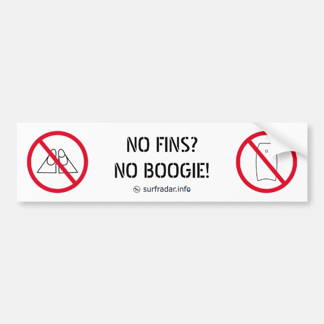 Pegatina Para Coche No fins? No Boogie! (Frente)