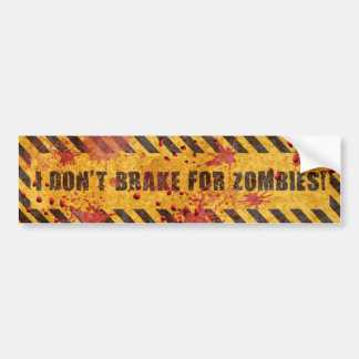 Pegatina Para Coche No freno para los zombis
