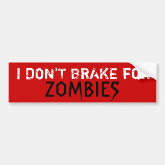 Pegatina Para Coche NO FRENO para, los ZOMBIS - Custo… - Modificado