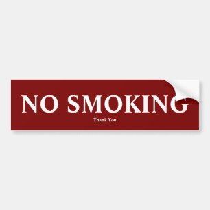 Pegatina Para Coche no fumar gracias