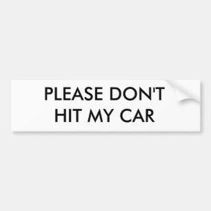 PEGATINA PARA COCHE NO GOLPEE POR FAVOR MI COCHE