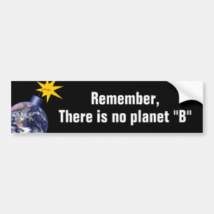 Pegatina Para Coche No Hay Planeta B - Cambio Climático Anti Trump