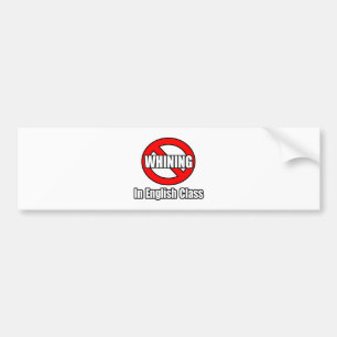 Pegatina Para Coche No Hay Quebrantamientos En La Clase De Inglés