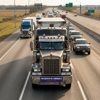 Pegatina Para Coche No hay reyes en América