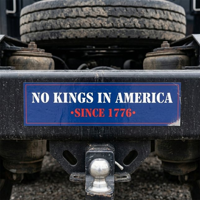 Pegatina Para Coche No Hay Reyes En América (no kings in america since 1776)