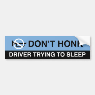 Pegatina Para Coche No Honk