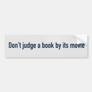 Pegatina Para Coche No juzgue un libro por su película