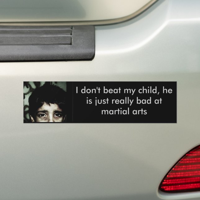 Pegatina Para Coche No le pego a mi hijo, es... (en coche)