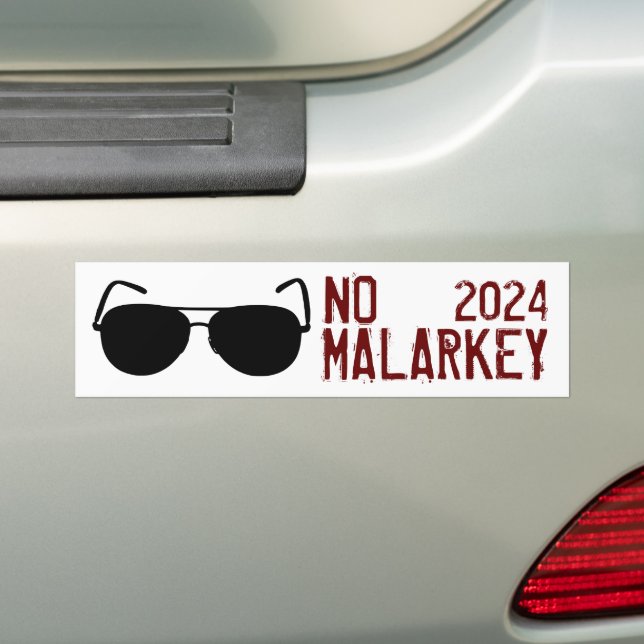 Pegatina Para Coche No Malarkey 2024 (en coche)
