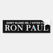 No me culpen, voté por Ron Paul.
