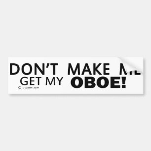 Pegatina Para Coche No me hagas buscar a mi Parachoque de Oboe