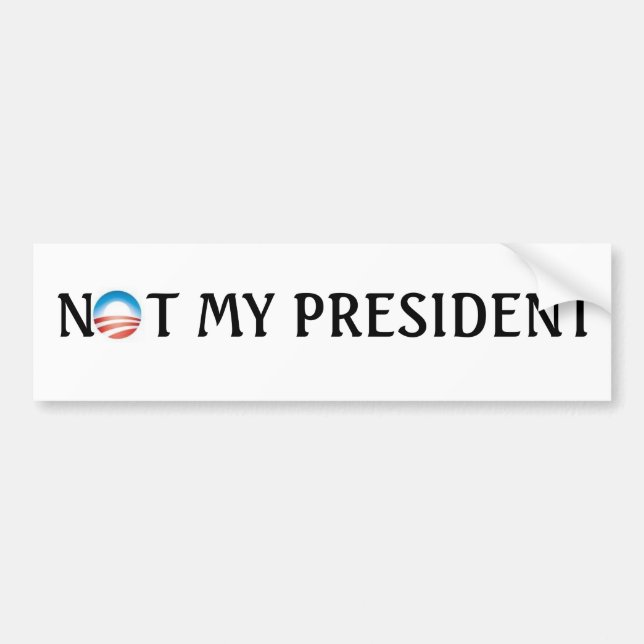 Pegatina Para Coche no mi presidente (Frente)