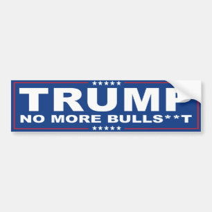 Pegatina Para Coche No More Bull - Blue Trump -.png