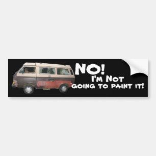 Pegatina Para Coche ¡No! ¡No voy a pintarlo!