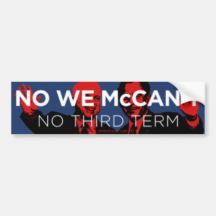 Pegatina Para Coche ¡No nosotros McCain!