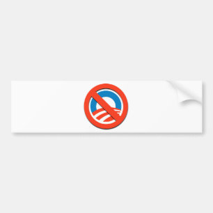 Pegatina Para Coche NO "O"/ningún Obama