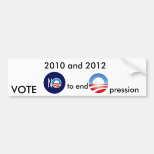 Pegatina Para Coche no-obama-logotipo [1], Obama%20logo [1], 2010 y