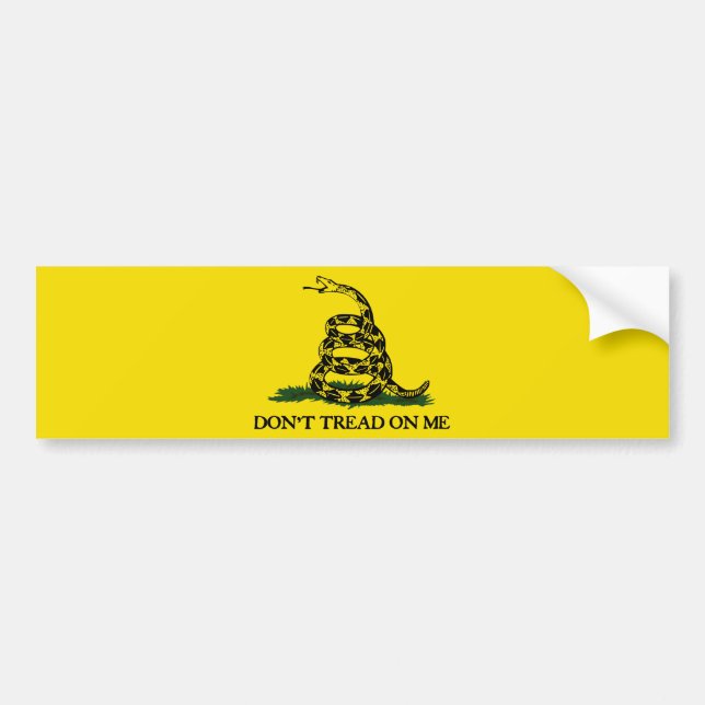Pegatina Para Coche No pise en la bandera de Mí-Gadsden (Frente)