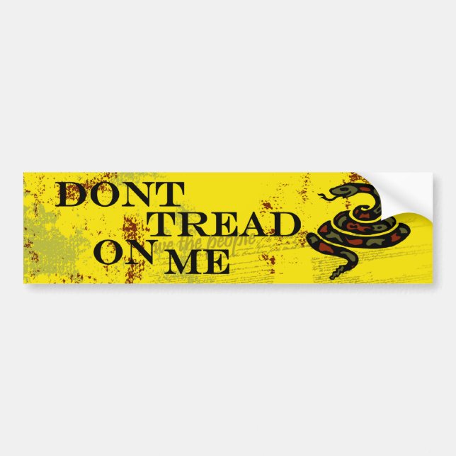 Pegatina Para Coche No pise en mí - la bandera de Gadsden (Frente)