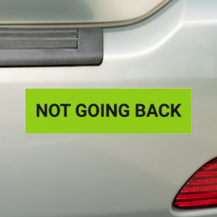 Pegatina Para Coche No retrocediendo simple democráta verde lima negra