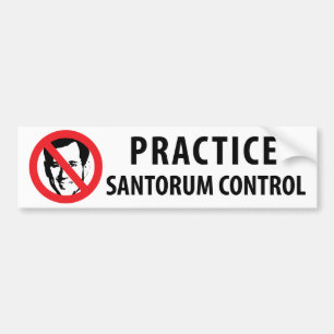 Pegatina Para Coche No Rick Santorum en 2012