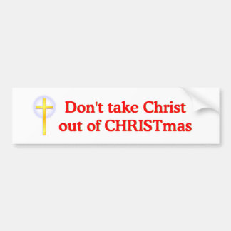Pegatina Para Coche No saque a Cristo de navidad