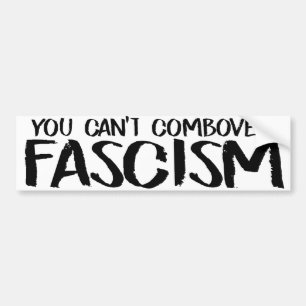 Pegatina Para Coche No se puede compensar el fascismo - Parachoque fem