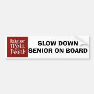 PEGATINA PARA COCHE NO SE VUELVE FLUSTERED=BUMPER STICKER PARA SENORES