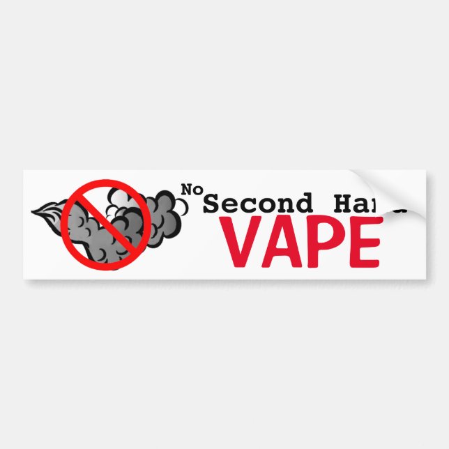 Pegatina Para Coche No Second Hand Vape (Frente)