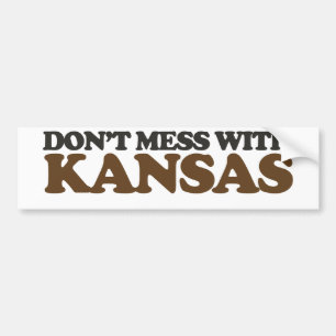 Pegatina Para Coche No te metas con Kansas