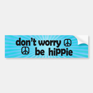 Pegatina Para Coche No te preocupes por ser hippie