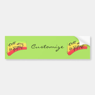 Pegatina Para Coche No te preocupes por ser Thunder_Cove hippie