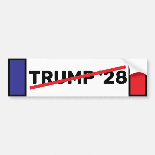 Pegatina Para Coche No TRUMP 28 (Frente)