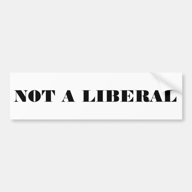 Pegatina Para Coche No un liberal (Frente)